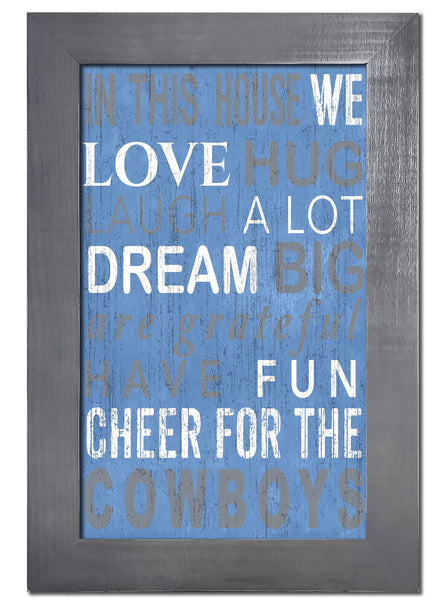 Dallas Cowboys 0725-Color In This House 11x19