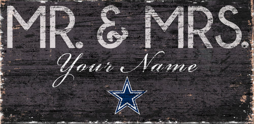 Dallas Cowboys 0732-Mr. and Mrs. 6x12