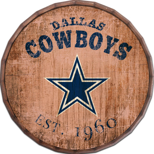 Dallas Cowboys 0938-Est date barrel top 16"