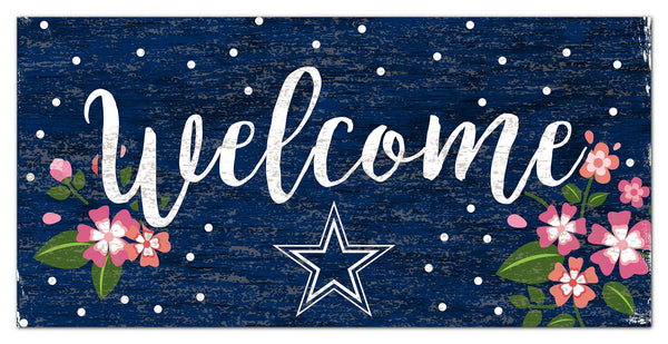 Dallas Cowboys 0964-Welcome Floral 6x12