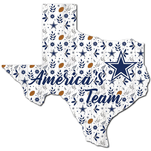 Dallas Cowboys 0974-Floral State - 12"