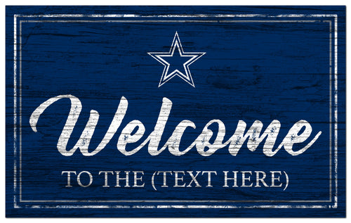 Dallas Cowboys 0977-Welcome Team Color 11x19