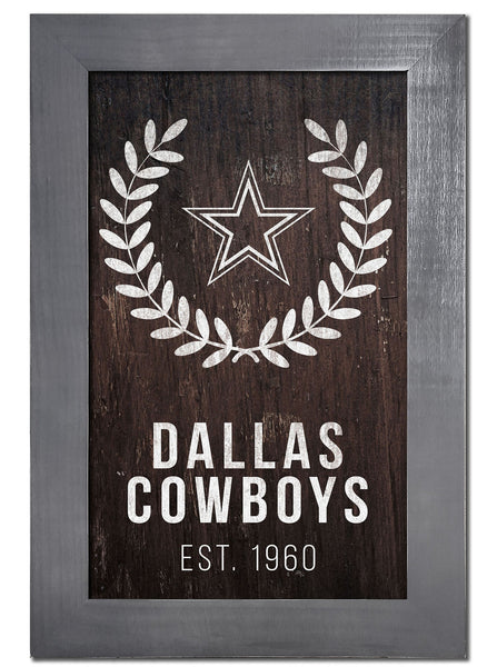 Dallas Cowboys 0986-Laurel Wreath 11x19