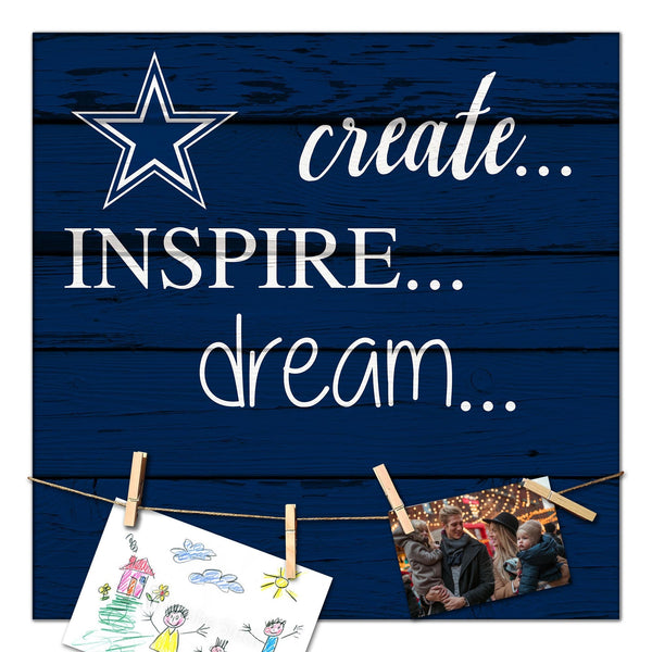 Dallas Cowboys 2011-18X18 Create, Inspire, Dream sign