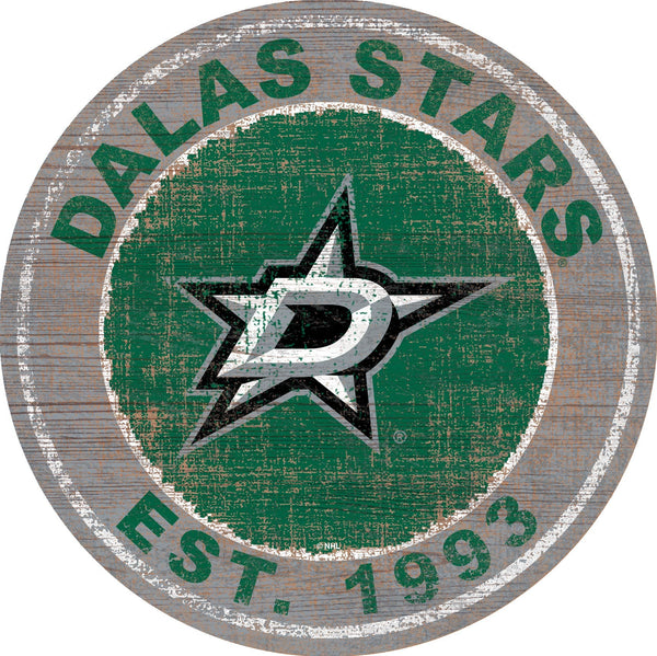 Dallas Stars 0744-Heritage Logo Round