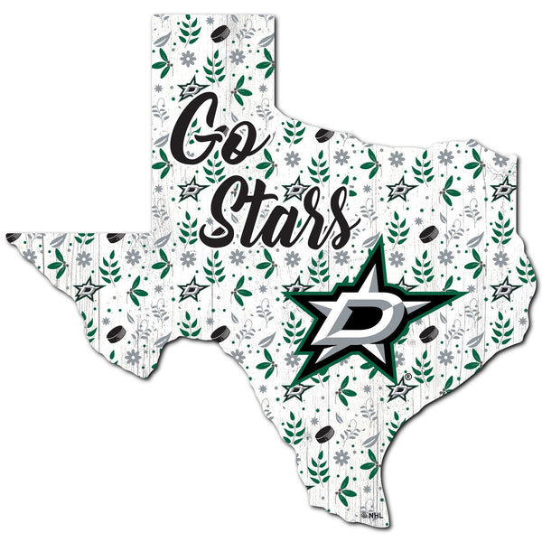 Dallas Stars 0974-Floral State - 12"