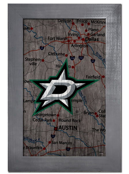 Dallas Stars 0985-City Map 11x19