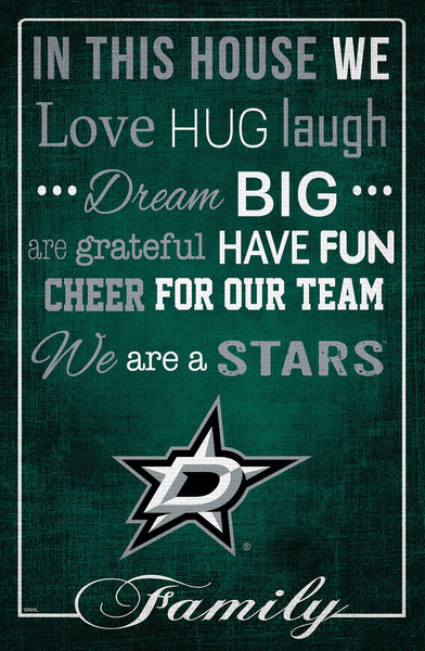 Dallas Stars 1039-In This House 17x26