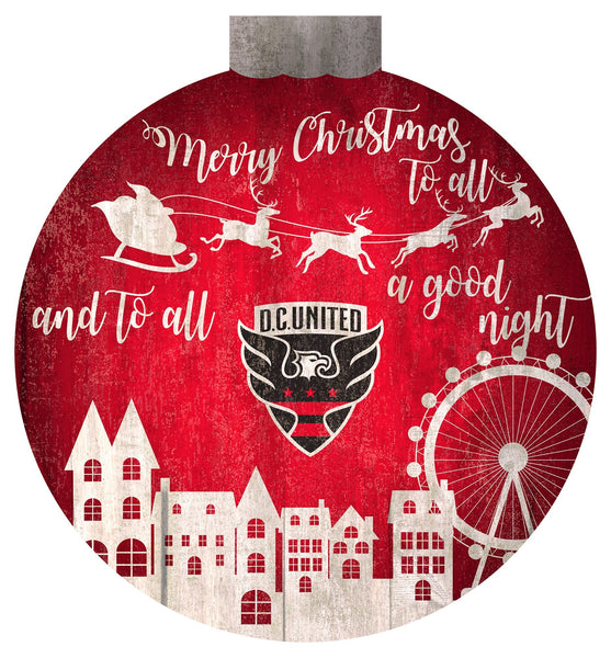 DC United 1033-Christmas Village 12in Wall Art