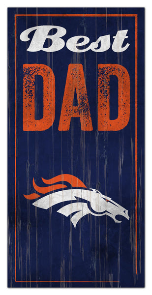 Denver Broncos 0632-Best Dad 6x12