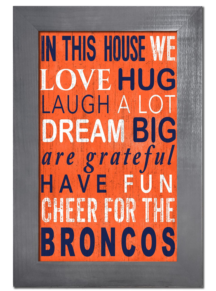 Denver Broncos 0725-Color In This House 11x19