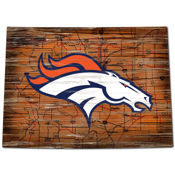 Denver Broncos 0728-24in Distressed State
