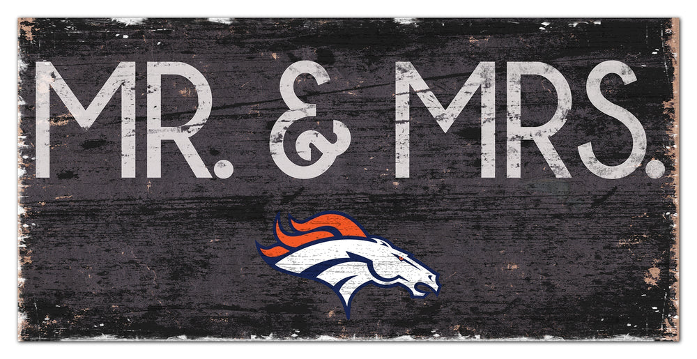 Denver Broncos 0732-Mr. and Mrs. 6x12