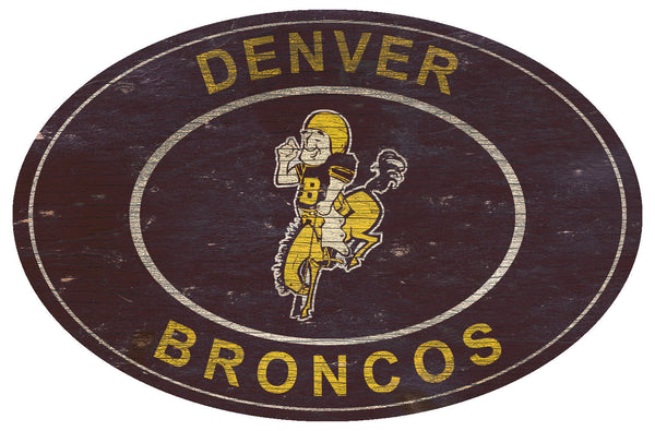 Denver Broncos 0801-46in Heritage Logo Oval