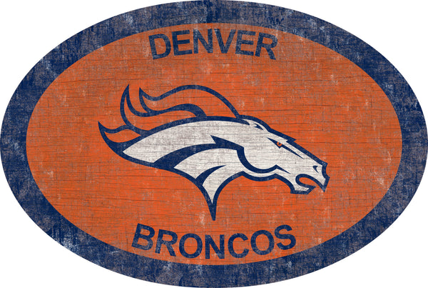 Denver Broncos 0805-46in Team Color Oval