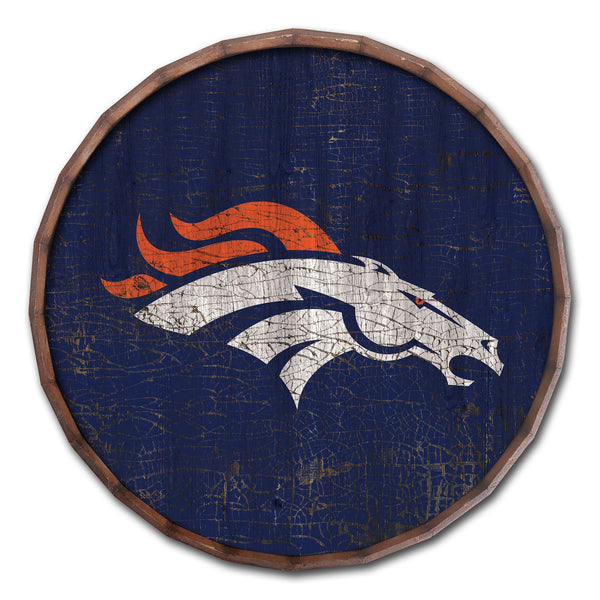 Denver Broncos 0939-Cracked Color Barrel Top 16"