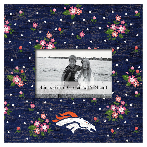 Denver Broncos 0965-Floral 10x10 Frame
