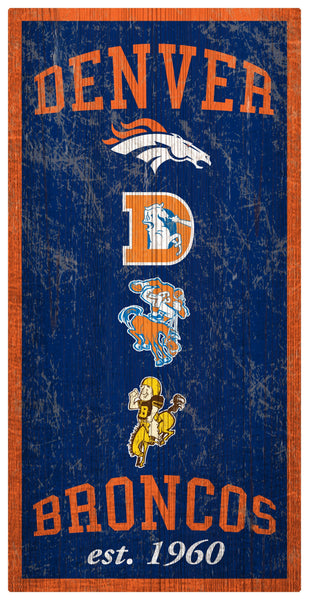 Denver Broncos 1011-Heritage 6x12