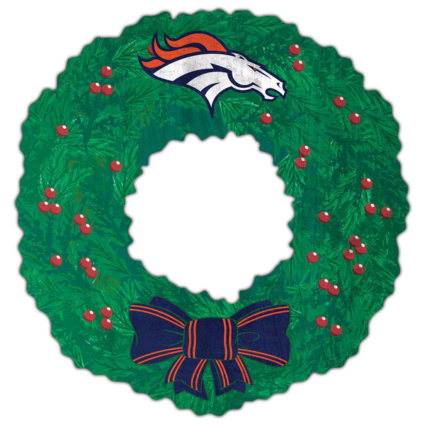 Denver Broncos 1048-Team Wreath 16in