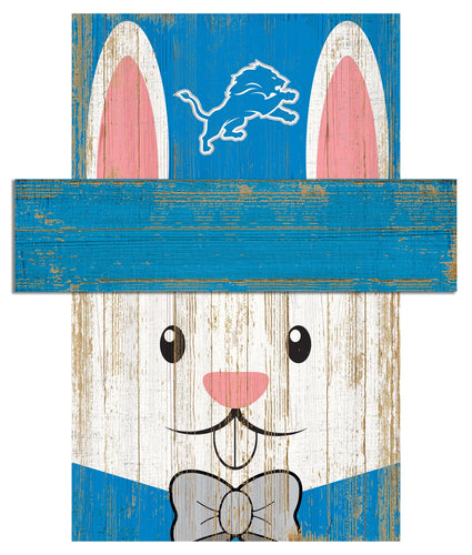 Detroit Lions 0918-Easter Bunny Head