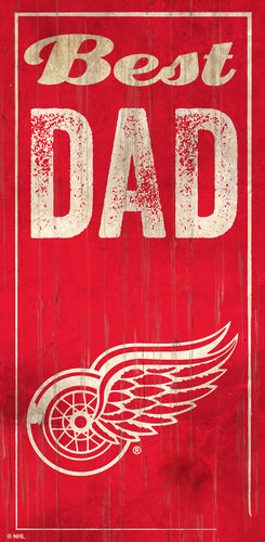 Detroit Red Wings 0632-Best Dad 6x12