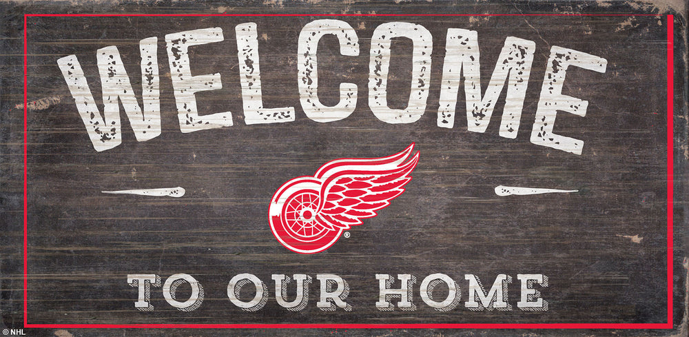 Detroit Red Wings 0654-Welcome 6x12