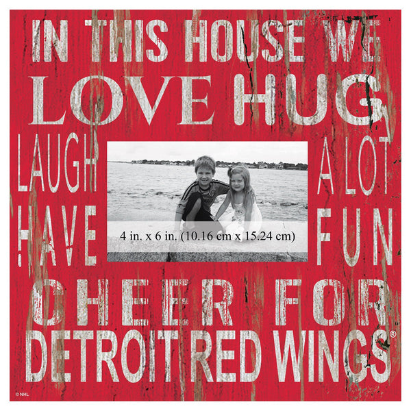 Detroit Red Wings 0734-In This House 10x10 Frame