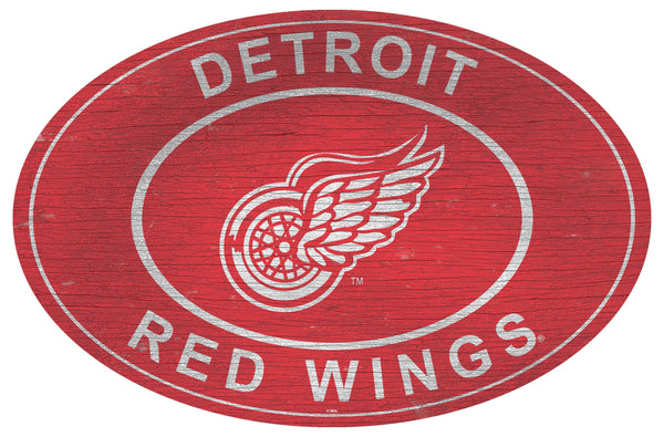 Detroit Red Wings 0801-46in Heritage Logo Oval