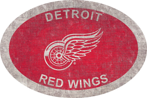 Detroit Red Wings 0805-46in Team Color Oval