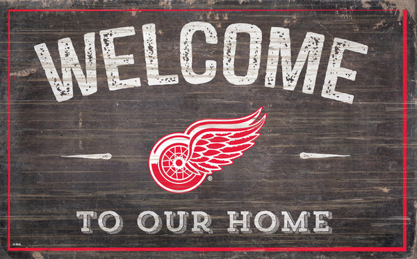 Detroit Red Wings 0913-11x19 inch Welcome Sign