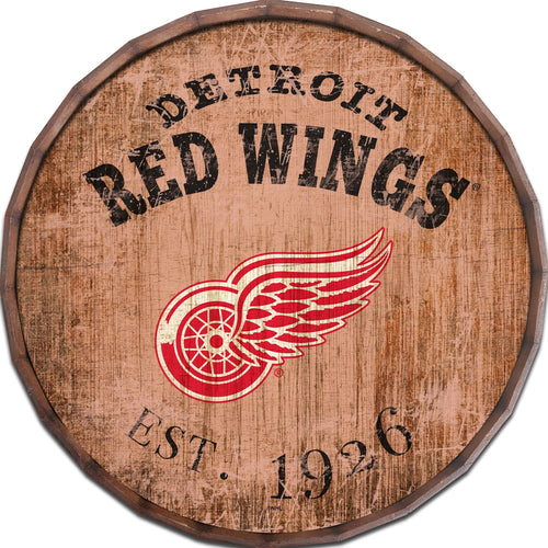 Detroit Red Wings 0938-Est date barrel top 16"