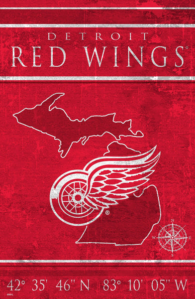 Detroit Red Wings 1038-Coordinates 17x26