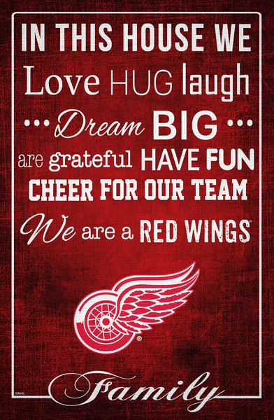 Detroit Red Wings 1039-In This House 17x26