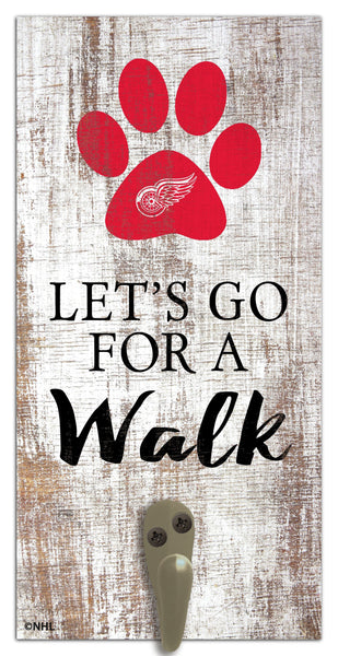 Detroit Red Wings 1075-Leash Holder 6x12