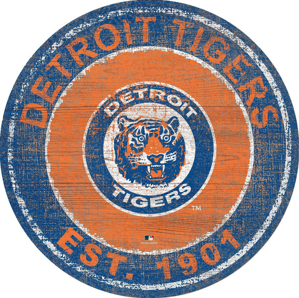 Detroit Tigers 0744-Heritage Logo Round