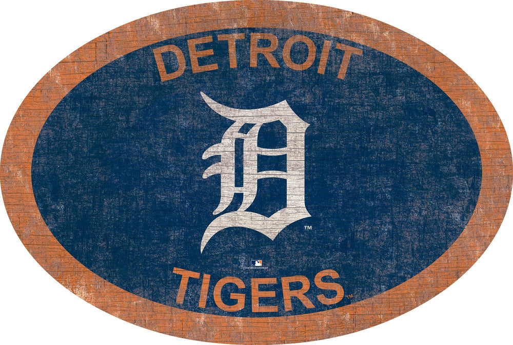 Detroit Tigers 0805-46in Team Color Oval