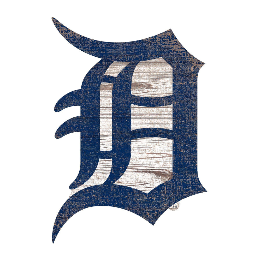 Detroit Tigers 0843-Distressed Logo Cutout 24in