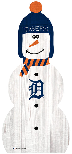 Detroit Tigers 0926-Snowman 33in Leaner