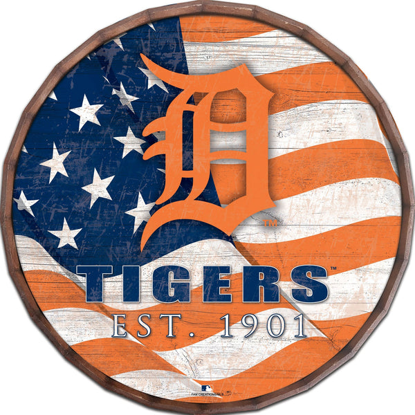 Detroit Tigers 1002-Flag Barrel Top 16"