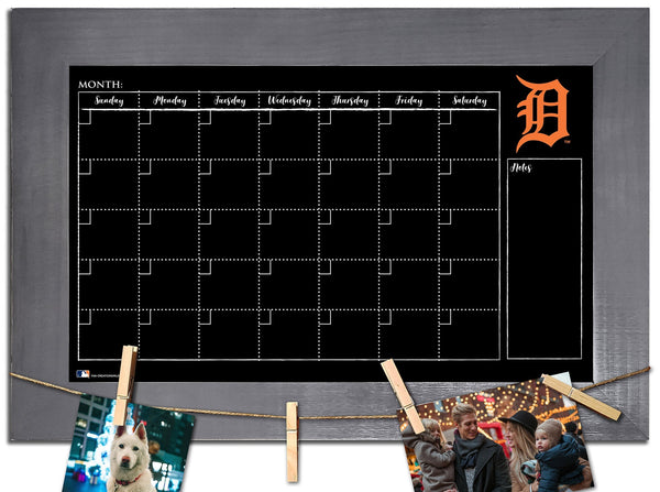 Detroit Tigers 1014-Monthly Chalkboard with frame  & clothespins