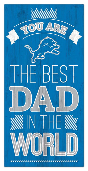Detroit Tigers 1079-6X12 Best dad in the world Sign