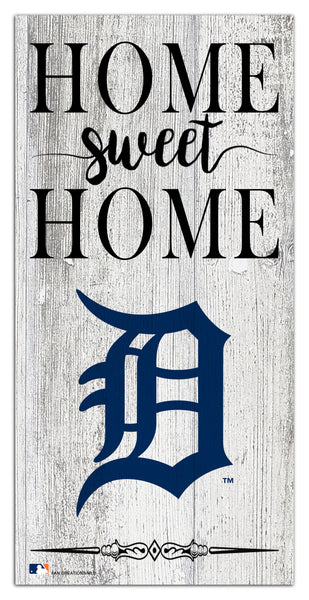 Detroit Tigers 2025-6X12 Whitewashed Home Sweet Home Sign
