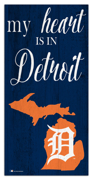 Detroit Tigers 2029-6X12 My heart state sign
