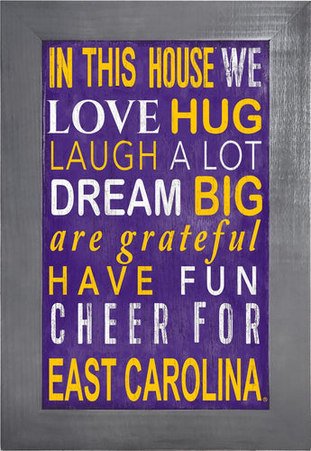 East Carolina Panthers 0725-Color In This House 11x19