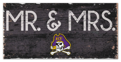 East Carolina Panthers 0732-Mr. and Mrs. 6x12