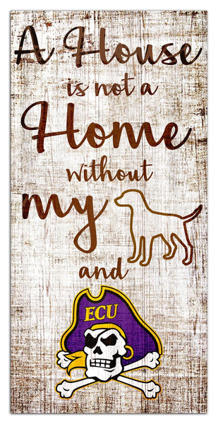 East Carolina Panthers 0867-A House is not a Home 6x12