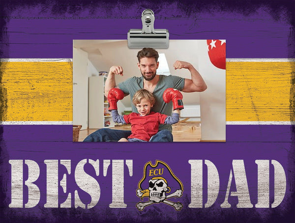 East Carolina Panthers 2016-Best Dad Striped Clip Frame