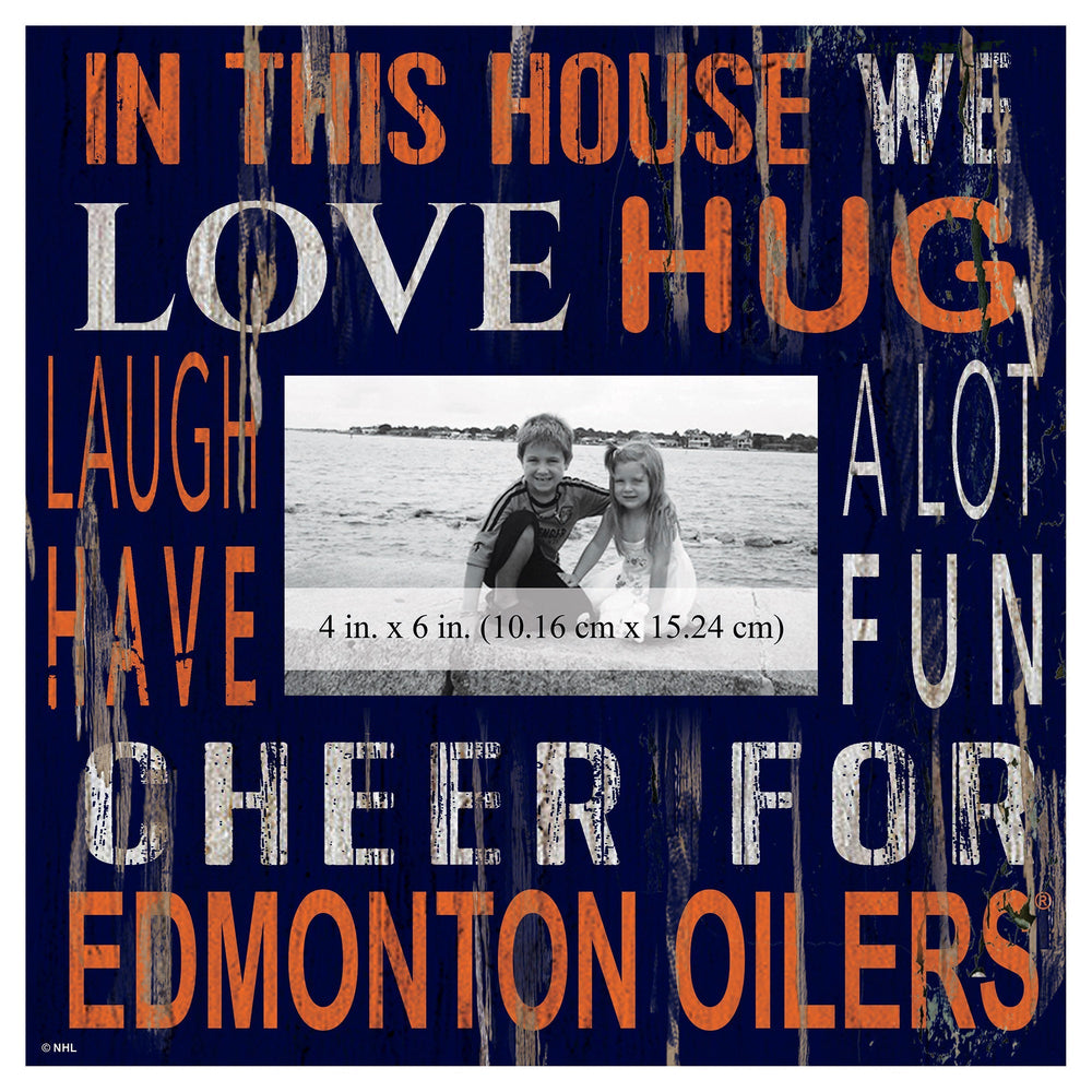Edmonton Oilers 0734-In This House 10x10 Frame