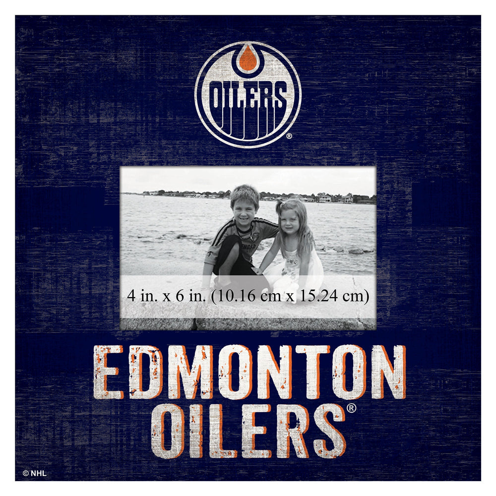 Edmonton Oilers 0739-Team Name 10x10 Frame