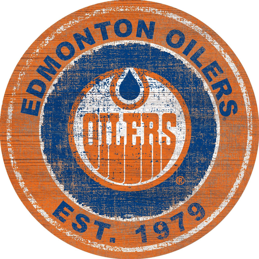 Edmonton Oilers 0744-Heritage Logo Round